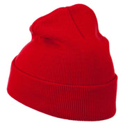 Crew Embroidered Long Knitted Beanie