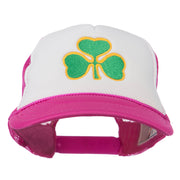 Clover St.Patrick's Day Embroidered Foam Mesh Cap