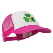 Clover St.Patrick's Day Embroidered Foam Mesh Cap