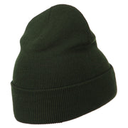 Crew Embroidered Long Knitted Beanie