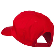 Checkered Flag Numbers Embroidered Red High Profile Cap