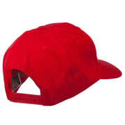 Checkered Flag Numbers Embroidered Red High Profile Cap