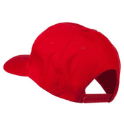 Checkered Flag Numbers Embroidered Red High Profile Cap