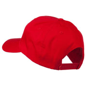 Checkered Flag Numbers Embroidered Red High Profile Cap