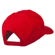 Checkered Flag Numbers Embroidered Red High Profile Cap