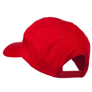 Checkered Flag Numbers Embroidered Red High Profile Cap