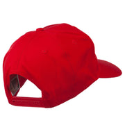 Checkered Flag Numbers Embroidered Red High Profile Cap