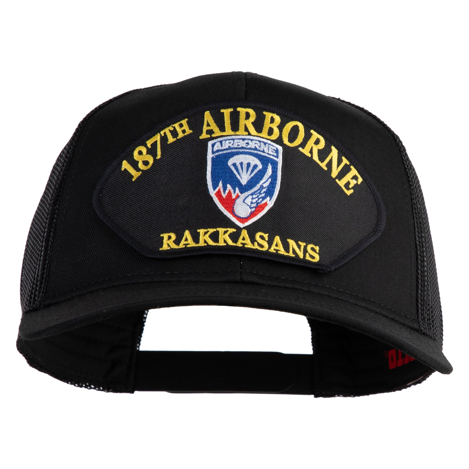 Airborne Graduation Cap Design 187th Airborne Rakkasans Patched Solid Cotton Twill Mesh Prostyle Cap ...