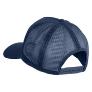 USS Kitty Hawk CV 63 Blue Patched Solid Cotton Twill 5 panel Mesh Back Cap - Navy OSFM