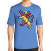 Belgium Lion Men's Big Size Tall PosiCharge Competitor Crew Neck Tee Shirt - Carolina-Blue LT