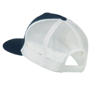 Classic 5 Panel Two Tone Mesh Trucker Snapback Cap