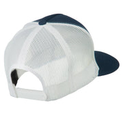 Classic 5 Panel Two Tone Mesh Trucker Snapback Cap