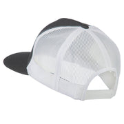 Classic 5 Panel Two Tone Mesh Trucker Snapback Cap