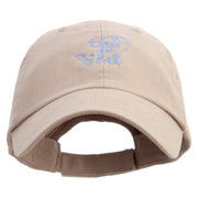 Drink Like A Fish Embroidered Low Profile Washed Cap - Khaki OSFM