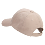 Autumn Flowers Embroidered Low Profile Structured  Cap - Khaki OSFM