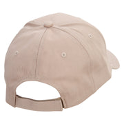 Autumn Flowers Embroidered Low Profile Structured  Cap - Khaki OSFM