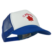 Canada with Maple Leaf Embroidered Foam Front Mesh Back Cap