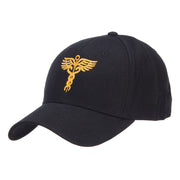 Original Medical Caduceus Embroidered Cotton Cap