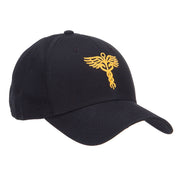 Original Medical Caduceus Embroidered Cotton Cap