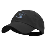 Drink Like A Fish Embroidered Low Profile Washed Cap - Black OSFM