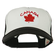 Canada with Maple Leaf Embroidered Foam Front Mesh Back Cap