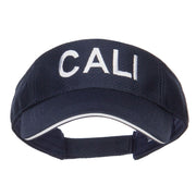 Wording of Cali Embroidered Mesh Visor