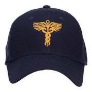 Original Medical Caduceus Embroidered Cotton Cap