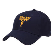 Original Medical Caduceus Embroidered Cotton Cap