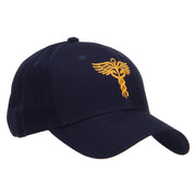 Original Medical Caduceus Embroidered Cotton Cap