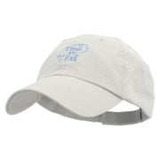 Drink Like A Fish Embroidered Low Profile Washed Cap - White OSFM