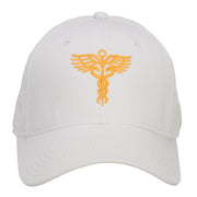 Original Medical Caduceus Embroidered Cotton Cap