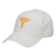 Original Medical Caduceus Embroidered Cotton Cap