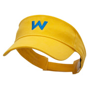 Mario World Logo Embroidered Brushed Sports Visor