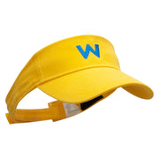 Mario World Logo Embroidered Brushed Sports Visor