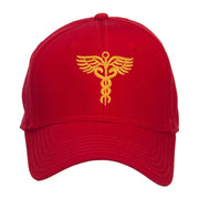 Original Medical Caduceus Embroidered Cotton Cap