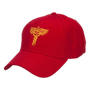 Original Medical Caduceus Embroidered Cotton Cap