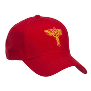 Original Medical Caduceus Embroidered Cotton Cap