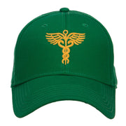 Original Medical Caduceus Embroidered Cotton Cap