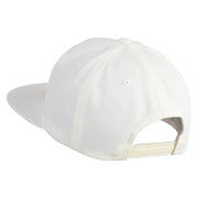 4 Leaf Clover Patched Wool Blend Prostyle Snapback Cap - Natural OSFM