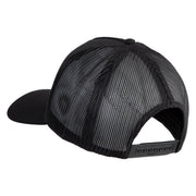USS Constellation CV 64 Blue Patched Solid Cotton Twill 5 panel Mesh Back Cap - Black OSFM