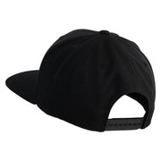 4 Leaf Clover Patched Wool Blend Prostyle Snapback Cap - Black OSFM