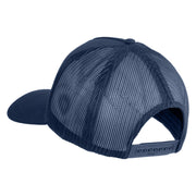 USS Constellation CV 64 Blue Patched Solid Cotton Twill 5 panel Mesh Back Cap - Navy OSFM