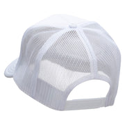 Red 57 Chevy Patched Foam Front Golf Style Mesh Back Cap - White OSFM