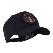 Army Circular Shape Embroidered Military Patch Cap