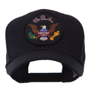 Army Circular Shape Embroidered Military Patch Cap