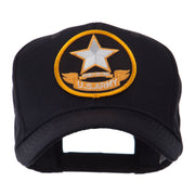 Army Circular Shape Embroidered Military Patch Cap