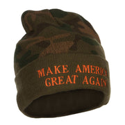 Make America Great Again Embroidered Camo Beanie