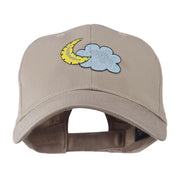 Halloween Cloud and Moon Embroidered Cap