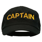 Captain Embroidered Enzyme Army Cap