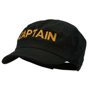 Captain Embroidered Enzyme Army Cap